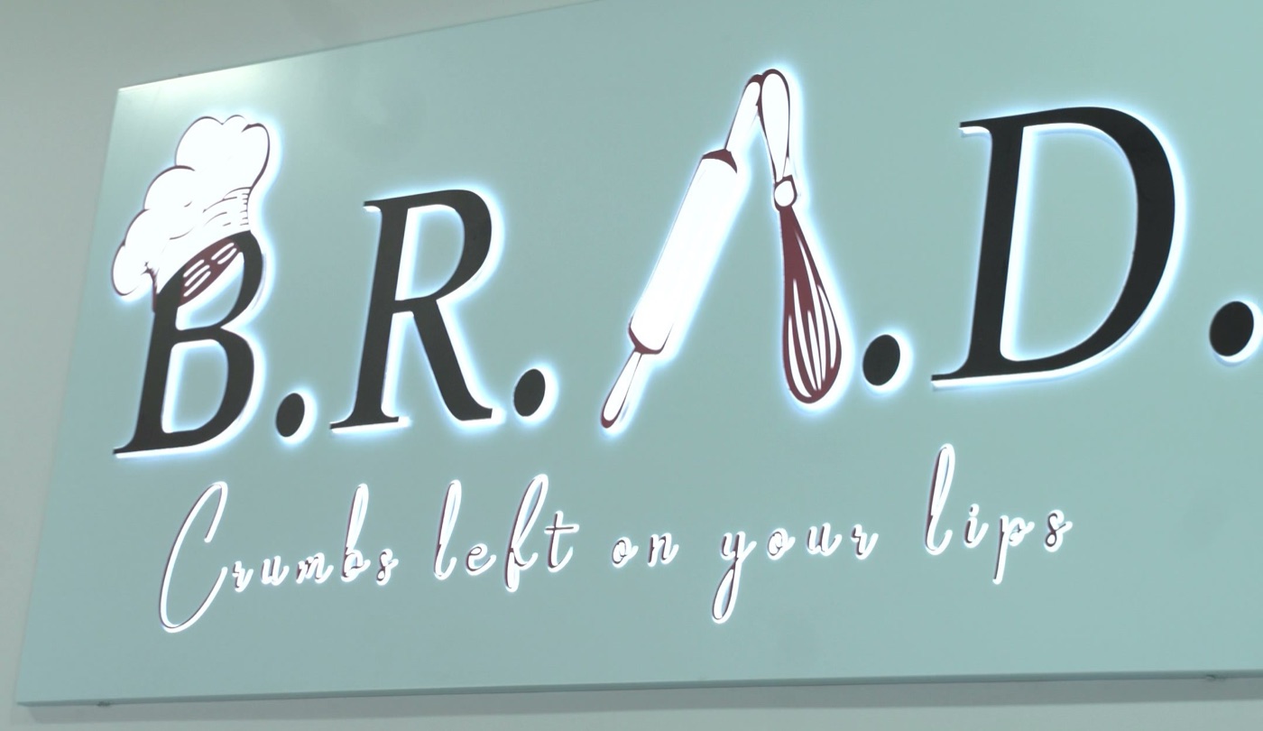 The B.R.A.D bakery sign at Fernvale Village, Sengkang