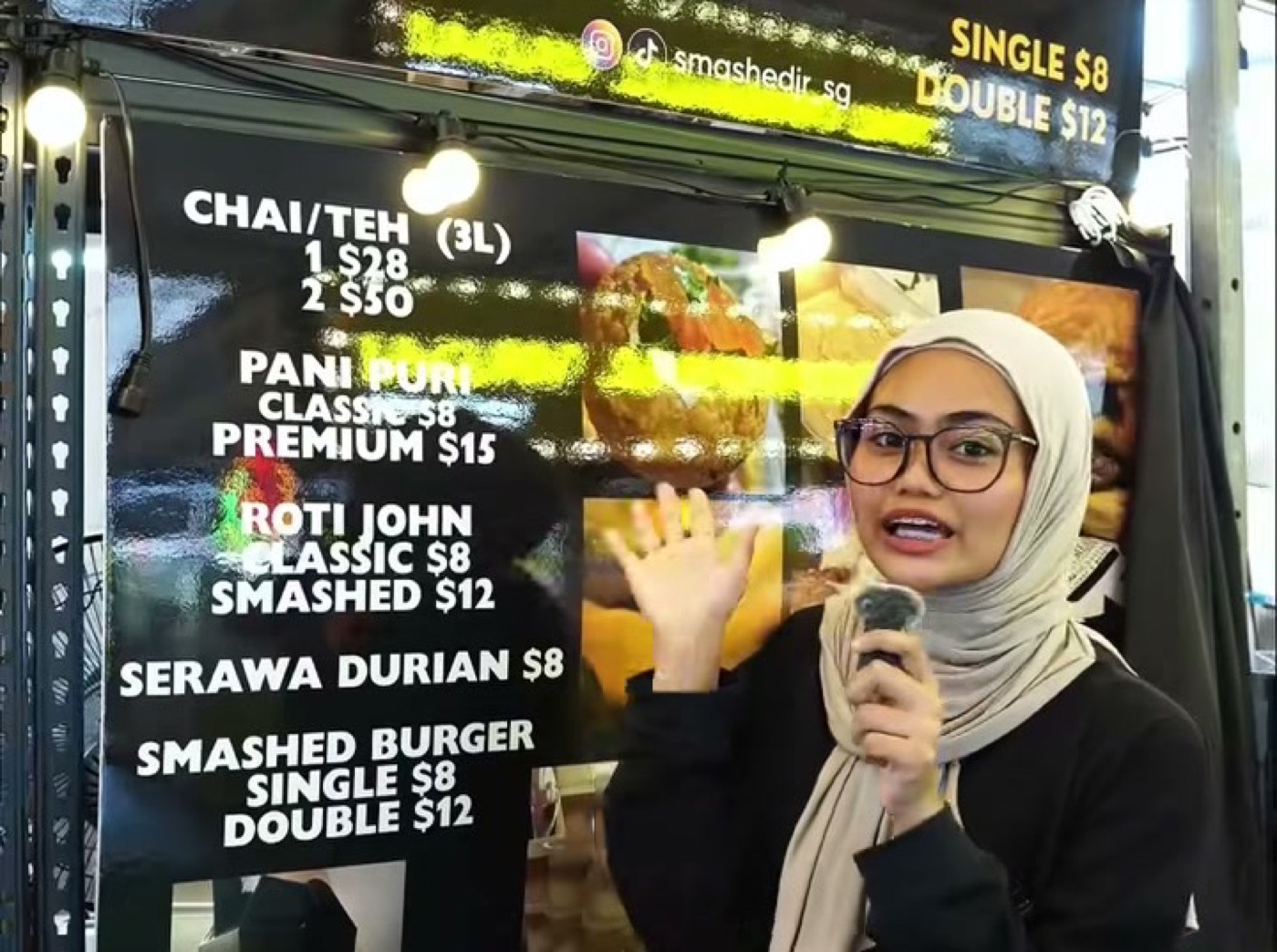 The Smashed Jr. by Dlailaz booth at a Ramadan bazaar in Woodlands