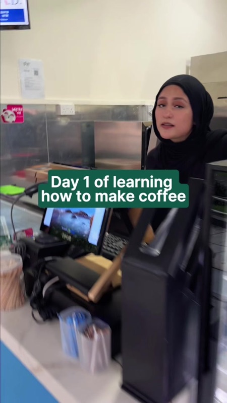 Day 1 of being a barista video