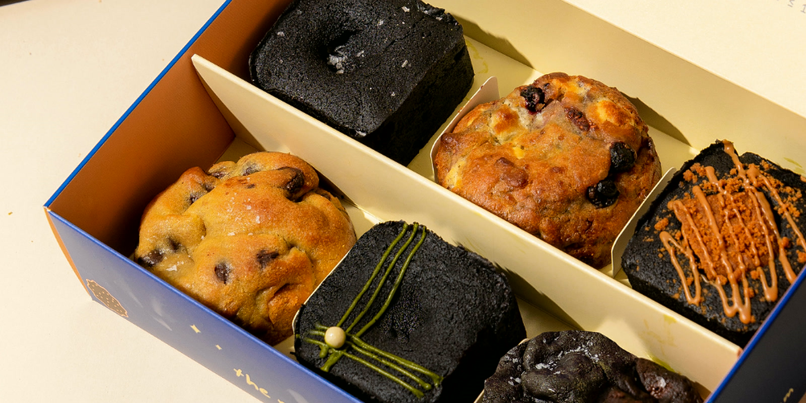 A Whiskdom gift box of assorted cookies and brownies
